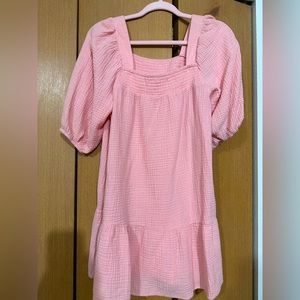 Scoop small pink mini dress